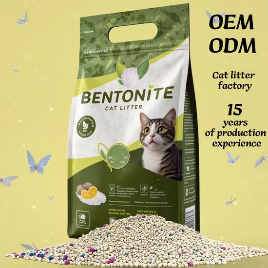 Gel de sílice de alta calidad sin aglomeración de polvo Arena para gatos de cristal con fragancia