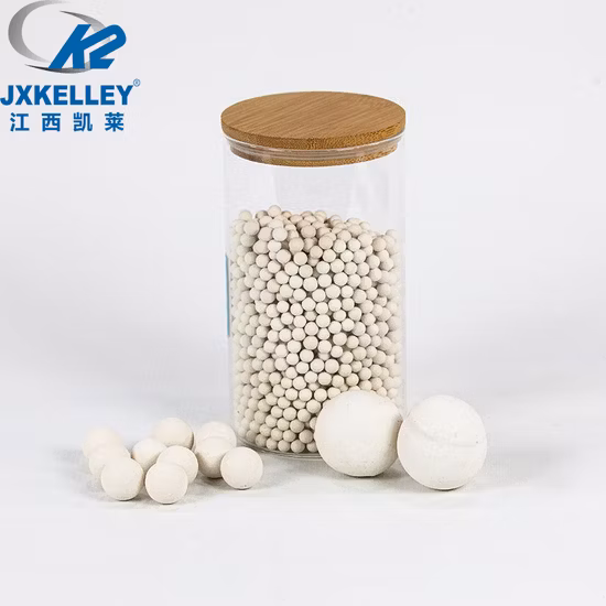 Bola de cerámica de alúmina inerte bolas de porcelana de soporte de 3 mm 6 mm 10 mm